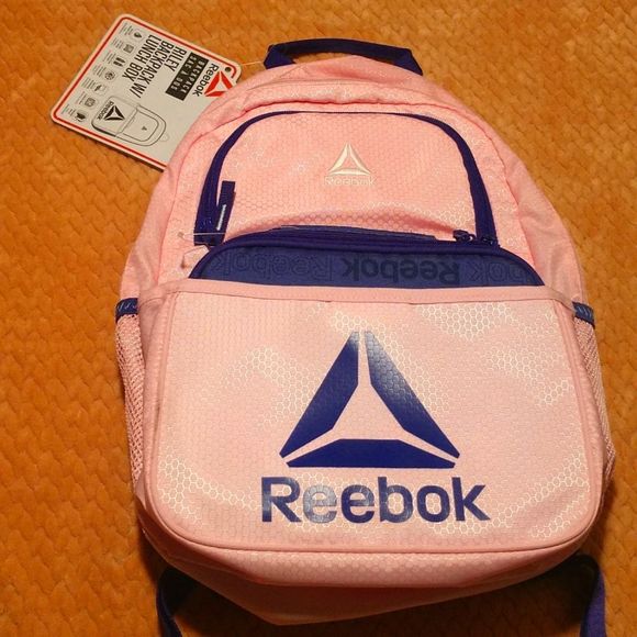 Reebok Bags Nwt Reebok Pink Purple Riley Backpack W Lunch Box